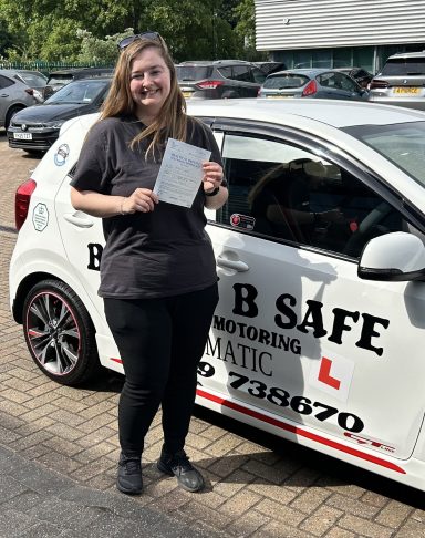 Jayda passed her driving test with her 1st attempt with 2 minors only 28th May 2026 Sidcup Test Centre